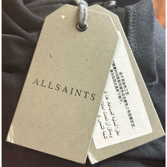 AllSaints Rita T-Shirt in Black NWT Size Medium - Picture 9 of 9